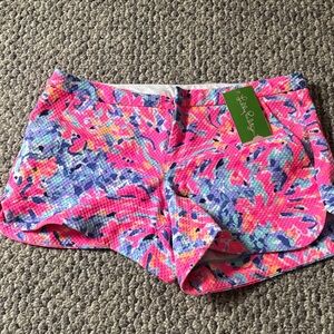 Lilly Pulitzer Pink and Blue Athletic Shorts